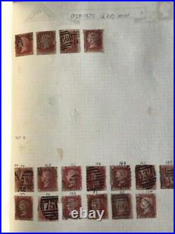 GB STAMPS OVER 800 USED AND MINT WITH OVER 100 PENNY REDS PLUS 2 x 2d BLUE