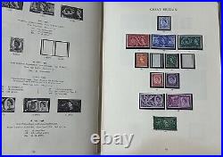 GB WINDSOR ALBUM STAMP COLLECTION PARTLY FILLED 1950s 1970s MINT + USED