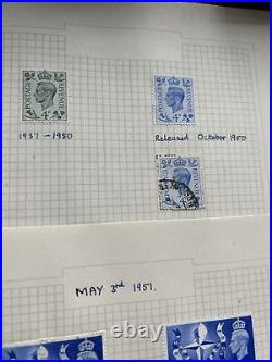 GB stamps QV KGVI High Values To £1 Mint & Used Imperfs Over Prints Hinged