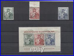GERMANY 1947-1949 ACCUMULATION ON STOCK PAGES MINT USED better includes nos. 634