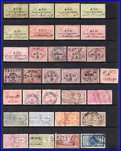 GERMANY & STATES REVENUES 1860-1920s COLLECTION OF 125+ STAMPS MINT & USED