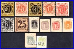 GERMANY & STATES REVENUES 1860-1920s COLLECTION OF 125+ STAMPS MINT & USED