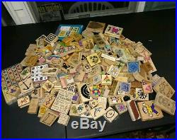 GIANT lot of over 18 pounds of stamps, must see, don't miss it, wood, rubber stamp