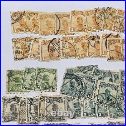 GREAT LOT OF CHINA STAMPS BOATS SHIPS JUNK, EARLY 1900's