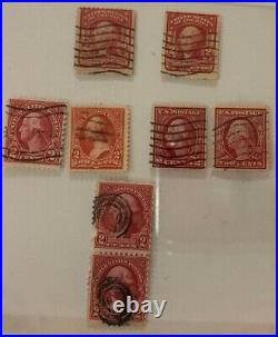 George Washington Stamp Lot Red Rare Vintage Collectible