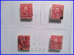 George washington red 2 cent stamp Lot rare