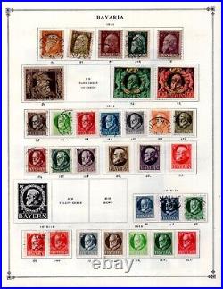 Germany Bavaria 1840-1920 Collection Of 250+ Stamps Mint & Used Perf & Imperf