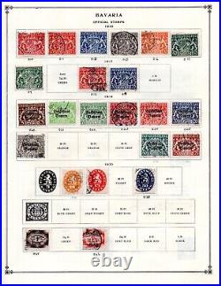 Germany Bavaria 1840-1920 Collection Of 250+ Stamps Mint & Used Perf & Imperf