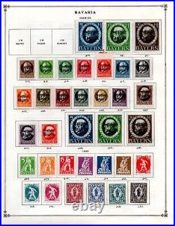 Germany Bavaria 1840-1920 Collection Of 250+ Stamps Mint & Used Perf & Imperf