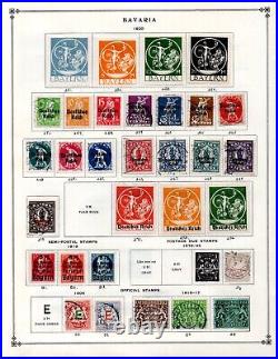 Germany Bavaria 1840-1920 Collection Of 250+ Stamps Mint & Used Perf & Imperf