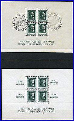 Germany Chancellor Souvenir Sheets Scott#b102/104 Mint Nh & B104 Used