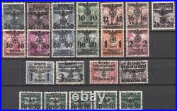 Germany Poland Overprint Eagle Lot Of 22 Stamps