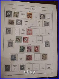 Germany Premium Stamp Collection 1850s Forward. Vintage And Quality Scott Album