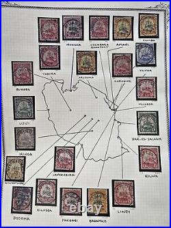 Germany Unique Used Yacht Stamp Study Lot of 70+ Stamps with Map Location