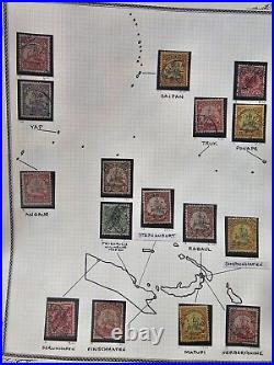 Germany Unique Used Yacht Stamp Study Lot of 70+ Stamps with Map Location