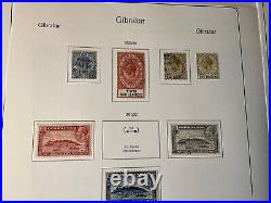 Gibraltar QV MINT & used KGV TO five shillings, pre print leaves s