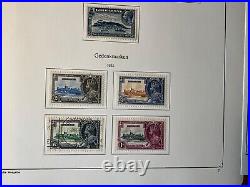 Gibraltar QV MINT & used KGV TO five shillings, pre print leaves s