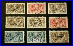 Great Britain George V 1913-22 Seahorses Fine/Very Fine Used + Ireland 2/6 mint