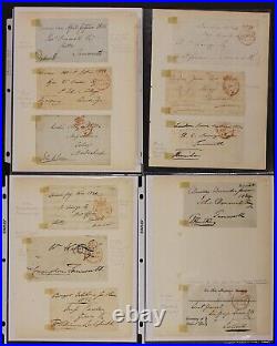 Great Britain Pre Adhesive Stamp Letters & Letter Fronts, Lot of 120