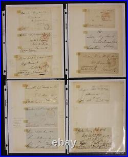 Great Britain Pre Adhesive Stamp Letters & Letter Fronts, Lot of 120