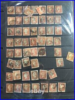 Great Britain Scott Catalog #3. LOT of 167 Stamps with Different Check Letters