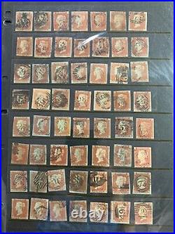 Great Britain Scott Catalog #3. LOT of 167 Stamps with Different Check Letters