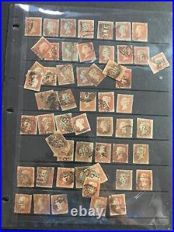 Great Britain Scott Catalog #3. LOT of 167 Stamps with Different Check Letters