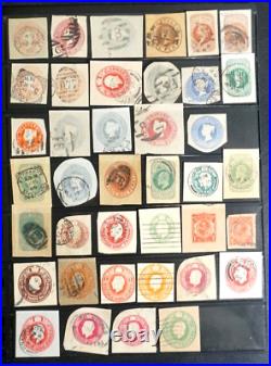 Great Britain fine lot of mint & used cut squares