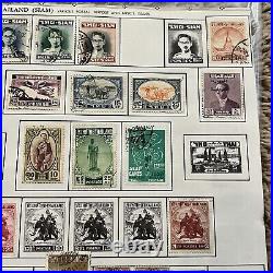 Great Lot Of Thailand Stamps On Album Page, Sets, Short Sets, Overprints & More