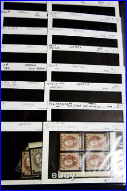 Greece Stamps 1800's-Mid 1900's mint & used Greece Selection all identified