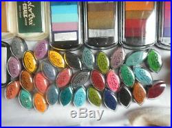 HUGE LOT COLOR BOX Petal Point Paintbox Crafters Brush, Ink Pads & Refills