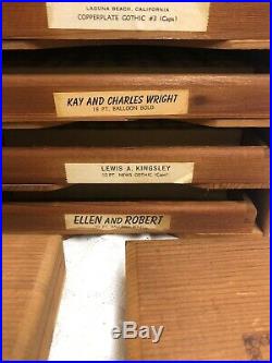 HUGE LOT Kingsley Hot Foil Stamping Machine Holders Boxes Of Fonts Letters Accs