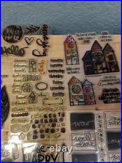 HUGE Lot of 600+ Clear Stamps Hero Art, Technique Tuesday, Stampers Anonymous