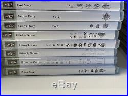 HUGE Stampin' Up Lot 77 Sets 56 NEW 21 USED Rubber Polymer