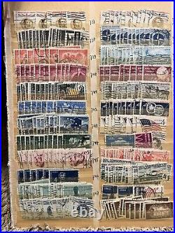 HUGE U. S. STAMPS LOT STUFFED IN 3 STOCK PAGES 2 SIDES MOSTLY 1930's-1950's #2