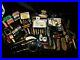 HUGEJUNK-DRAWER-WATCH-LOT-KNIVES-Scrimshaw-Stamps-Pipes-Misc-01-mhu