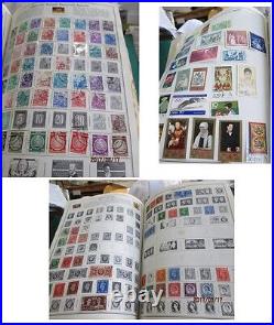 Harris Senior Statesman Album With 2600+ Worldwide Stamps Mostly Used Some Mint
