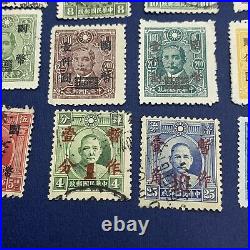 High Value China Stamps Lot Of 25 Sys Ovpt, Surcharge & Liberation All Different