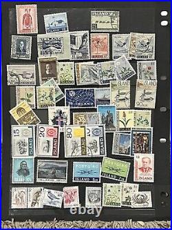 High Value Iceland Mint An Used Stamps Stuffed In A Stock Page Short Sets & More