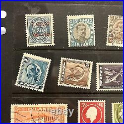 High Value Iceland Mint An Used Stamps Stuffed In A Stock Page Short Sets & More