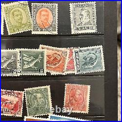 High Value Iceland Mint An Used Stamps Stuffed In A Stock Page Short Sets & More