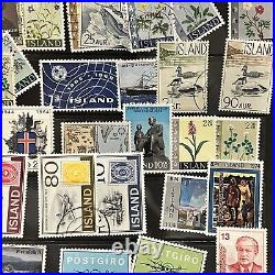 High Value Iceland Mint An Used Stamps Stuffed In A Stock Page Short Sets & More