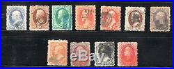 High Value Large Lot of used 19th Century U. S. Stamps CV $8950.00