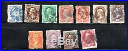 High Value Large Lot of used 19th Century U. S. Stamps CV $8950.00