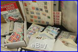Huge Bulk Stamp Accumulation WW Mint & Used Stockbooks Pages Glassines++ 25 lbs
