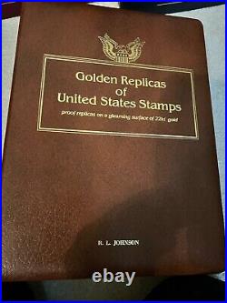 Huge Golden Replica Stamp LOT, 10 binders full of gold stamps & covers plus more