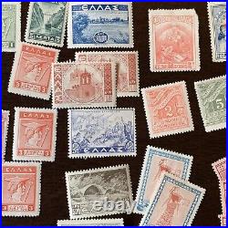 Huge Greece Stamps Lot Mint And Used, Blocks, Overprints And More