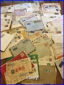 Huge Lot Hundreds Of Used Vintage Stamps Great Variety Collectors dream