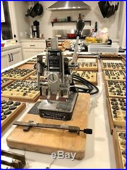 Huge Lot Kingsley Hot Foil Stamping M-50 Machine with Accessories