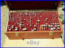 Huge Lot Of Leather Stamps-over 250 Stamps In Storage Box Craftool Co. + Baron